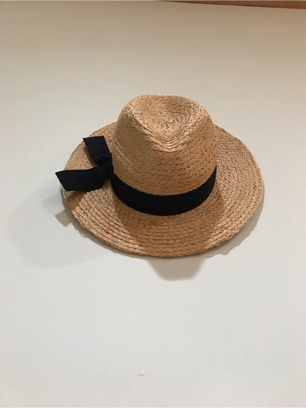Morgan & Taylor Mya Black Bow Boater Hat